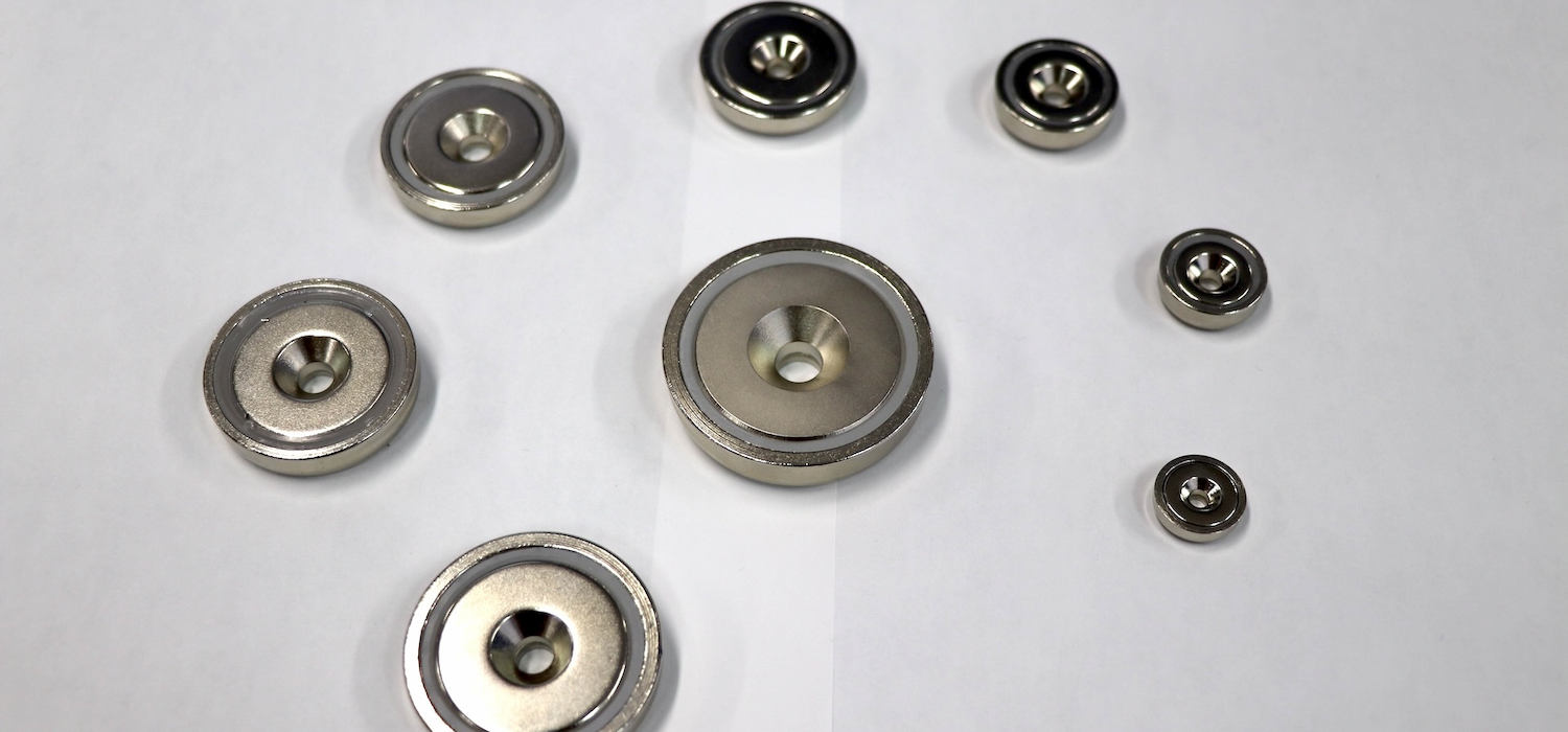 Cap Neodymium Magnets with Countersunk Hole