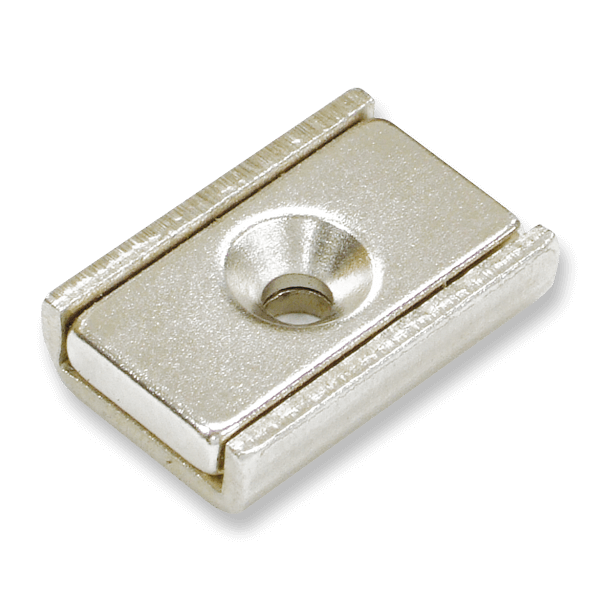 Countersunk Block Neodymium Cap Magnet