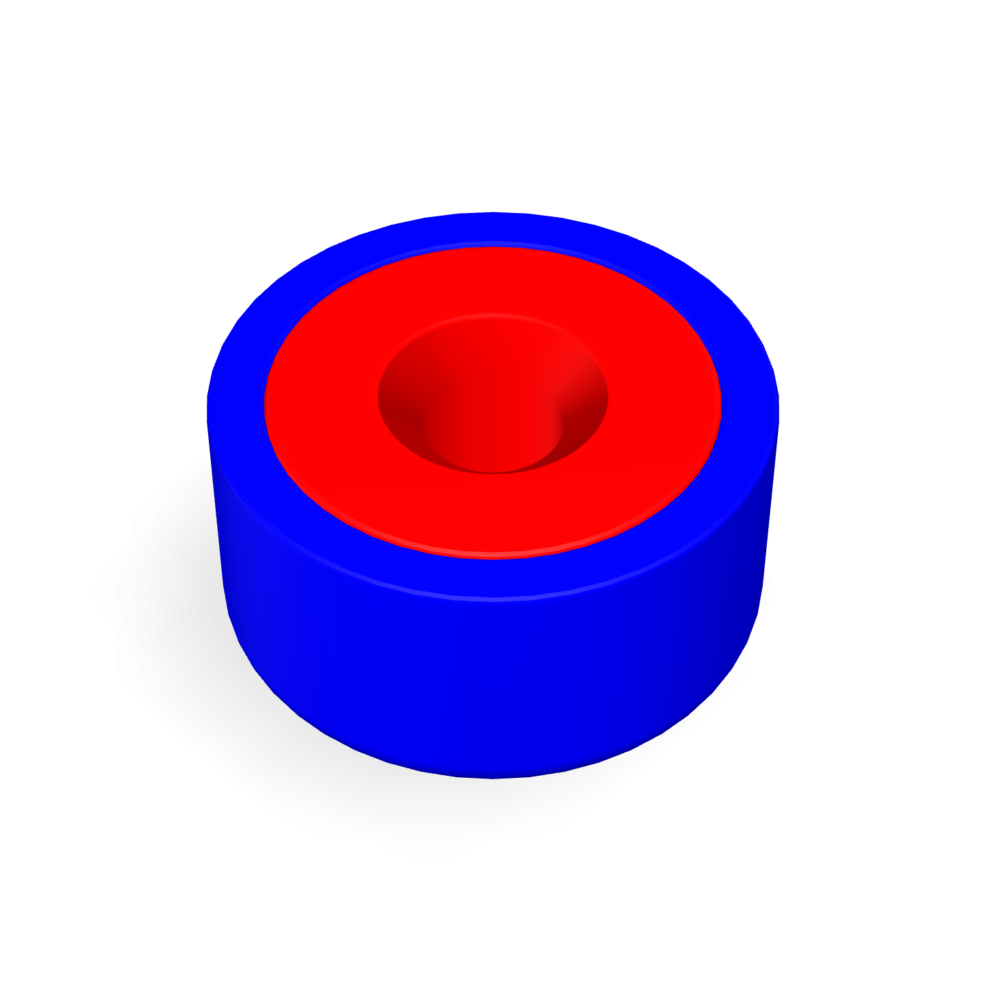 Cap Neodymium Countersunk Φ10mm x Φ2.5mm x 5mm /M2