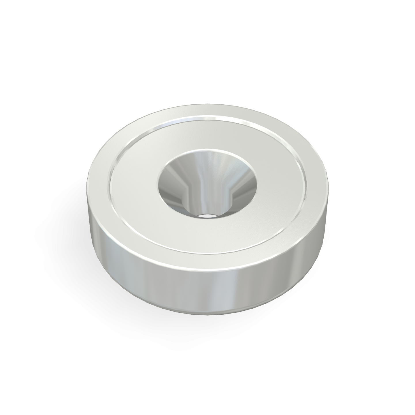 Cap Neodymium Countersunk Ø16mm x Ø3.5mm x 5mm /M3