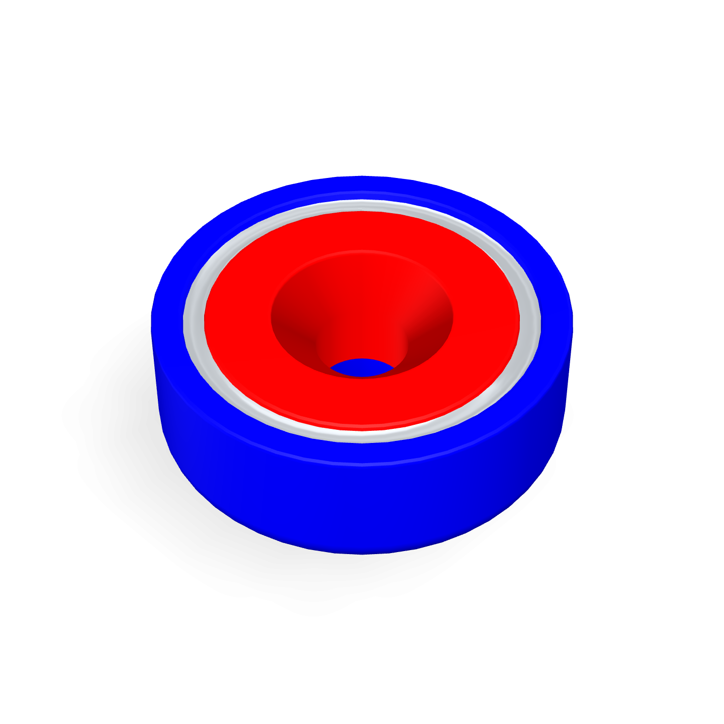 Cap Neodymium Countersunk Ø20mm x Ø4.5mm x 7mm /M4