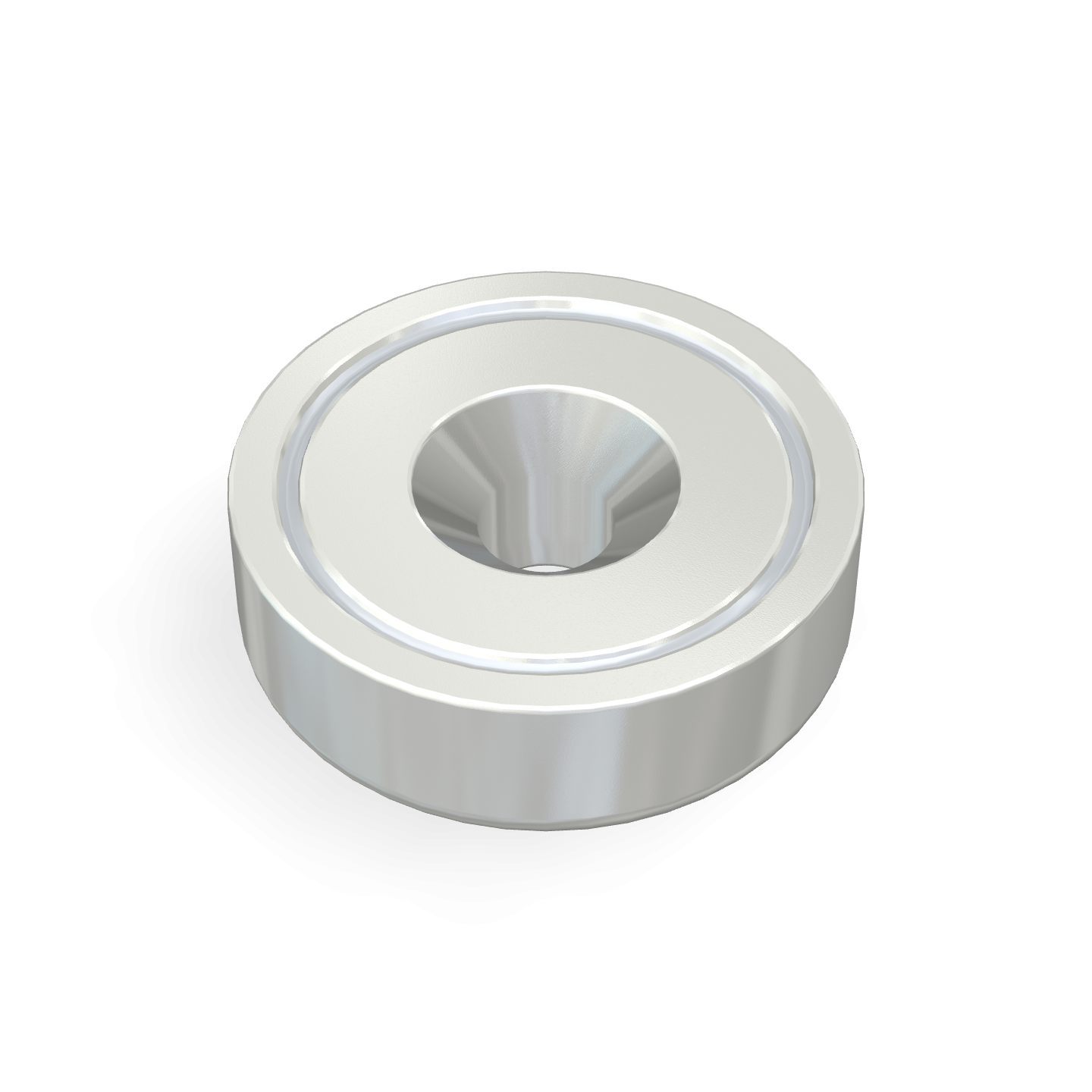 Cap Neodymium Countersunk Ø25mm x Ø5.5mm x 8mm /M5