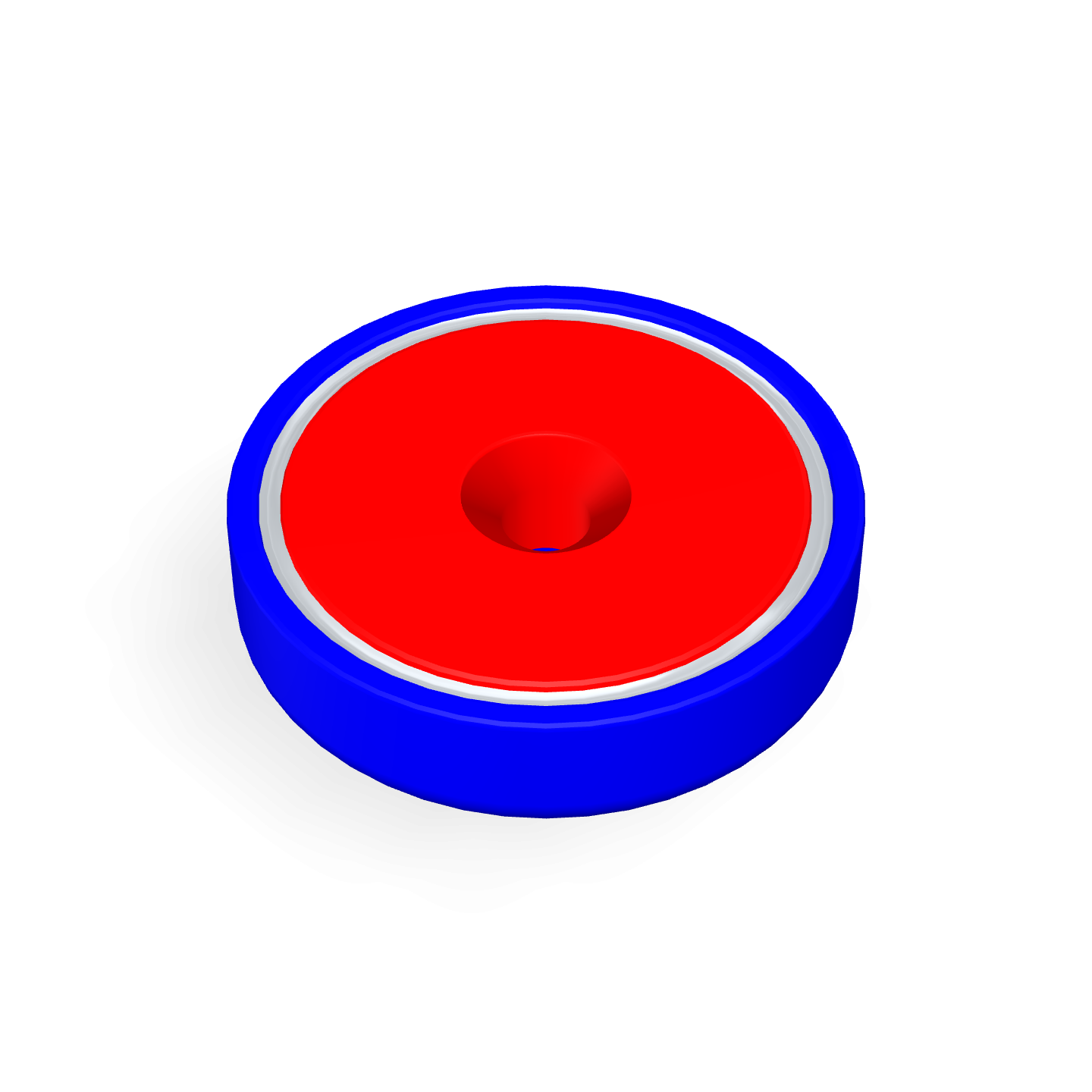 Cap Neodymium Countersunk Φ60mm x Φ8.5mm x 15mm /M8