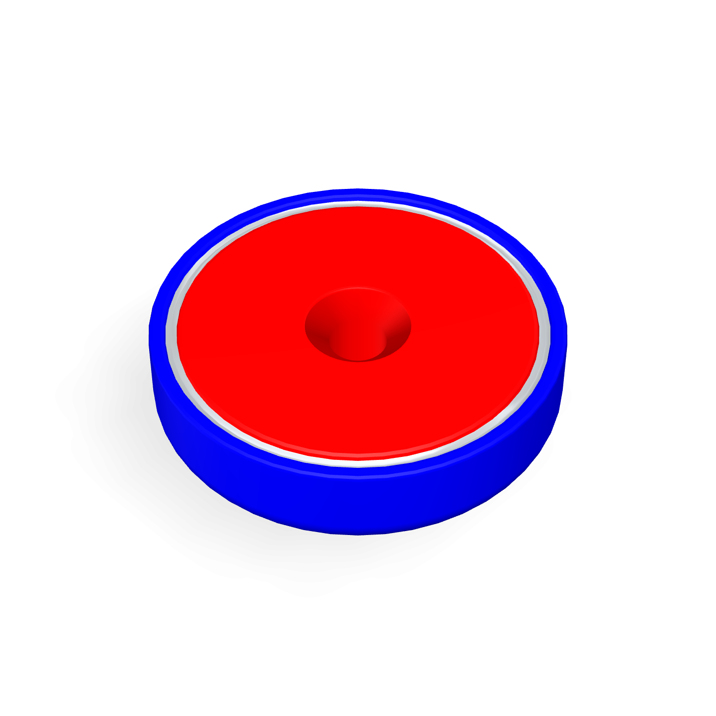 Cap Neodymium Countersunk Φ75mm x Φ10.5mm x 18mm /M8