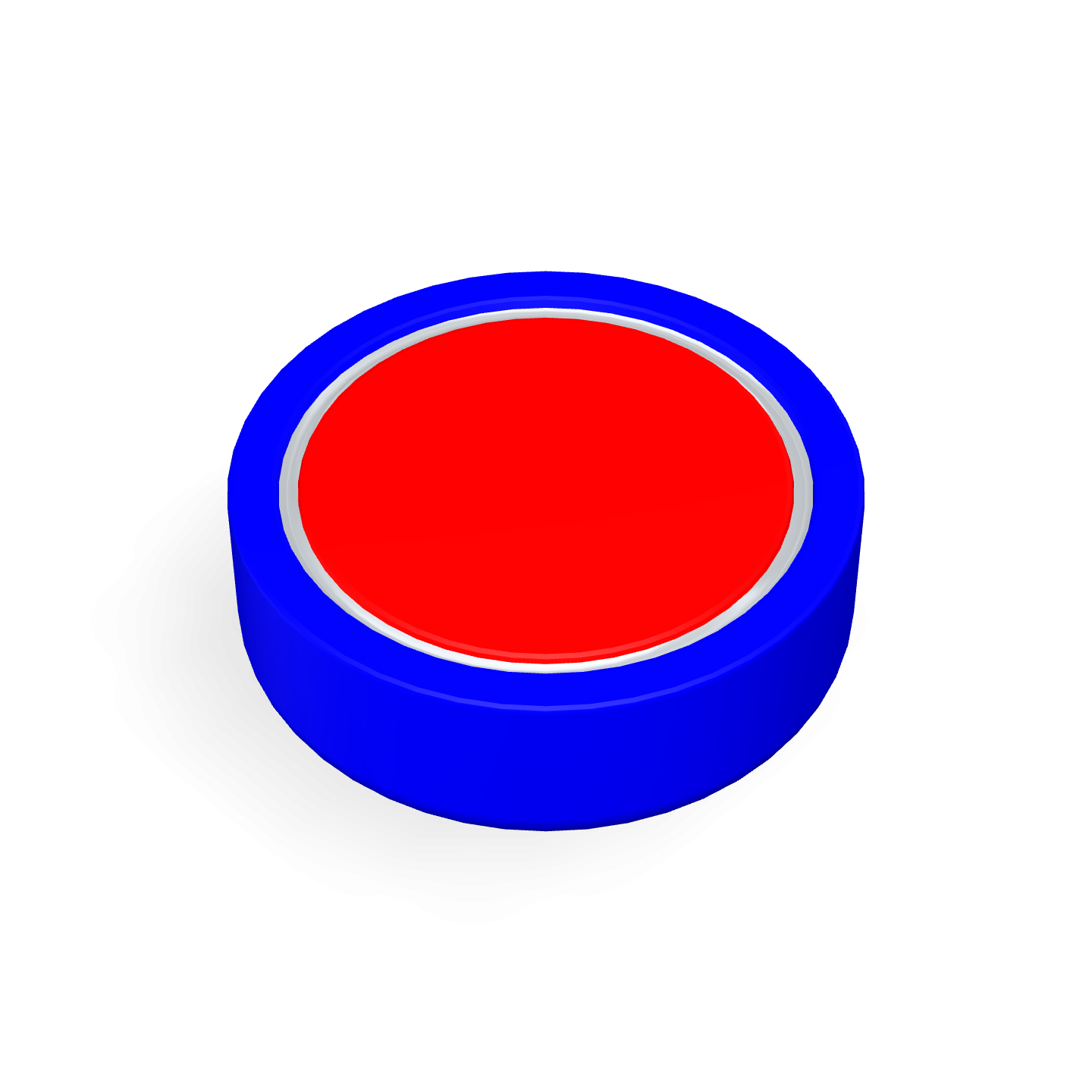 Cap Neodymium Magnet Φ25mm x 8mm NS