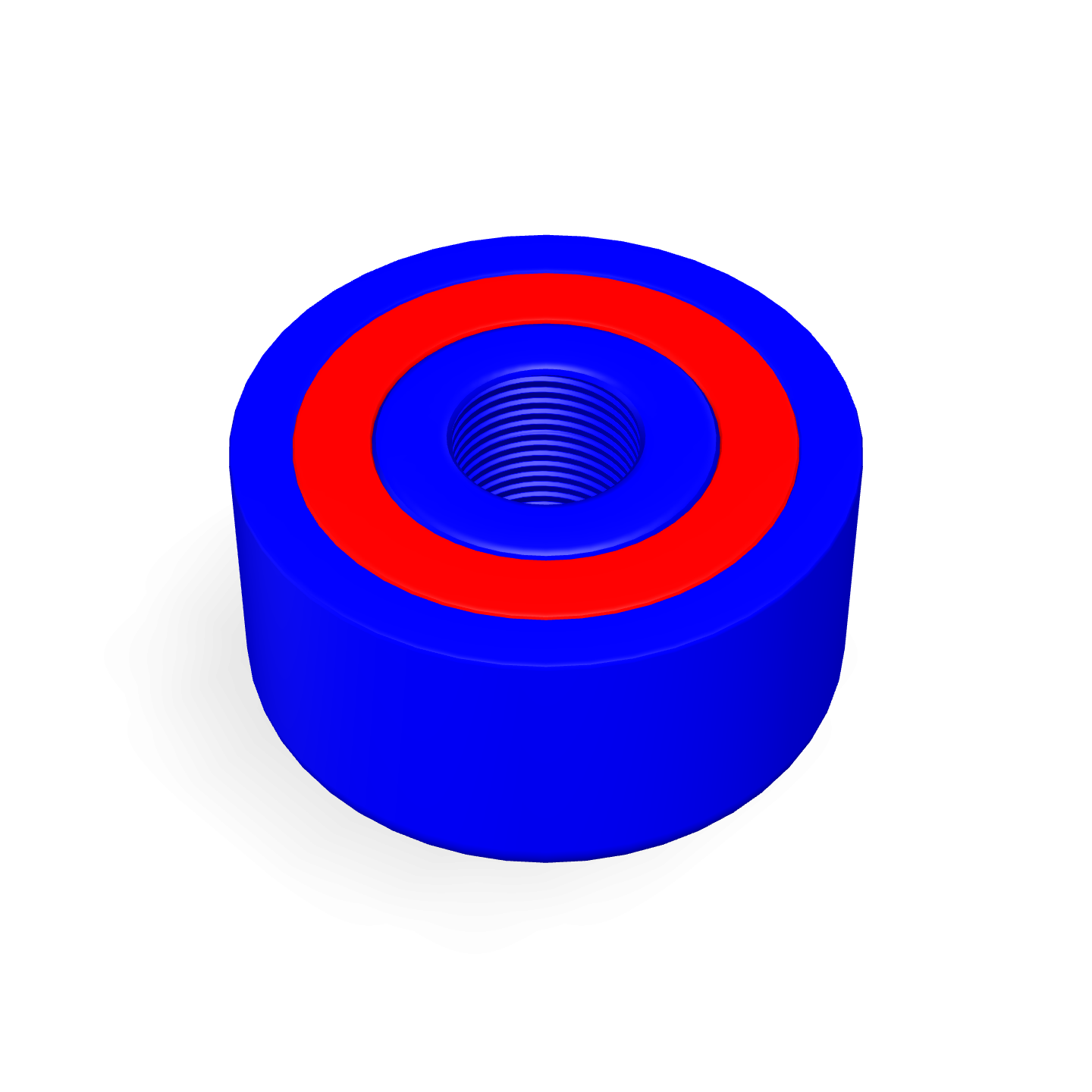 Cap Neodymium Ø10mm x 5mm /M3 Threaded