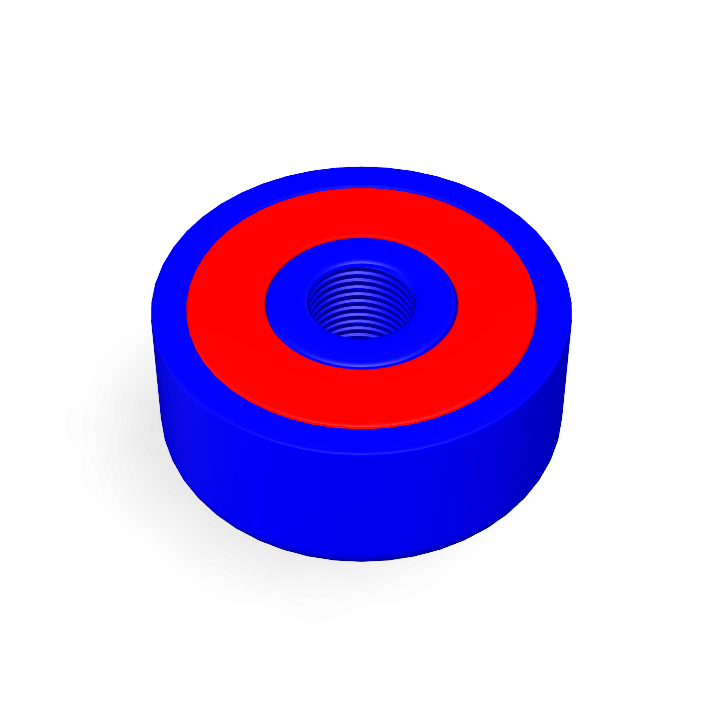 Cap Neodymium Φ12mm x 5mm /M3 Threaded