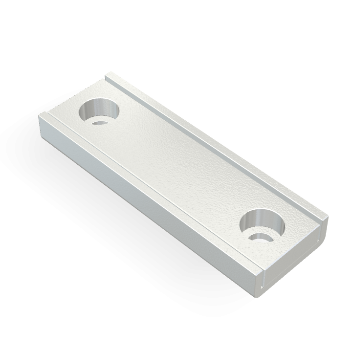 Cap Neodymium Square Counterbore 40mm x 13.5mm x 5mm /M3