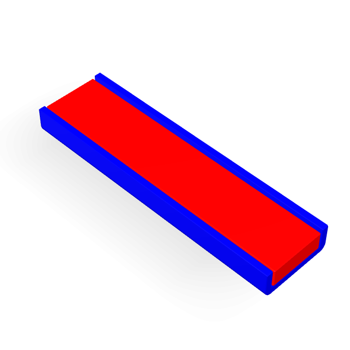 Cap Neodymium Square 50mmX13.5mmX5mm