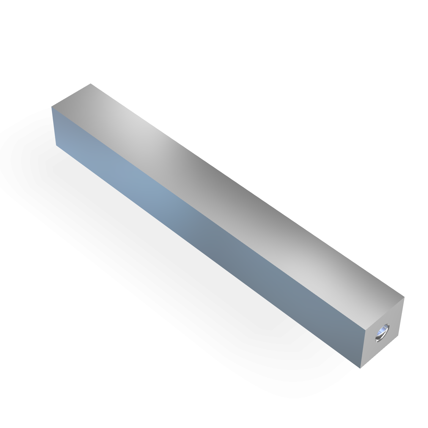 Magnet bar 12.7mm x 12.7mm x 100mm M4