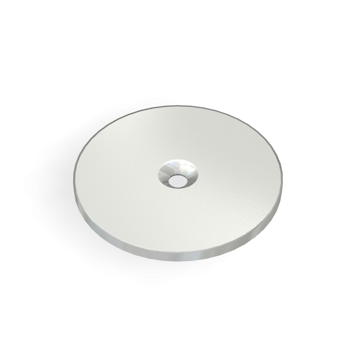 Metal Yoke Countersunk Flat Φ35mm x Φ3.2mm x 2mm /M3