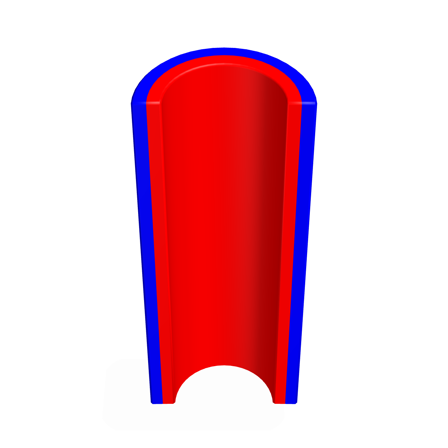 Neodymium Magnet Arc - Radial R15mm x r10mm x L80mm x A180rad