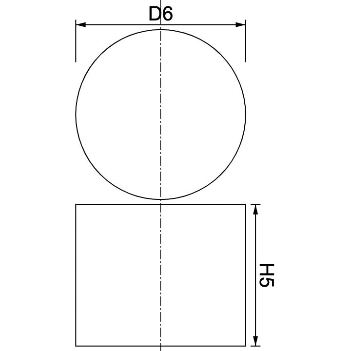 Neodymium Disc Magnet Φ6mm x 5mm