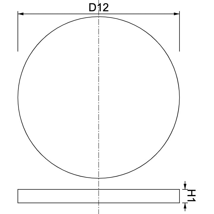 Neodymium Disc Magnet Φ12mm x 1mm