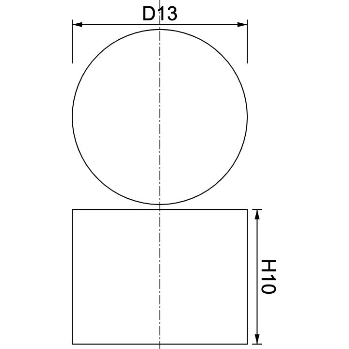 Neodymium Disc Magnet Φ13mm x 10mm