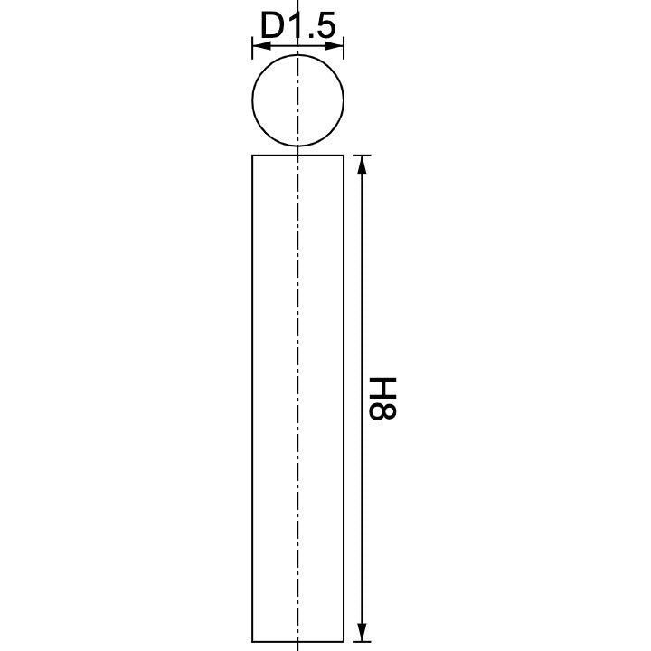 Neodymium Disc Magnet Φ1.5mm x 8mm