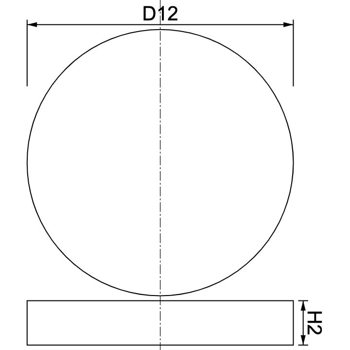 Neodymium Disc Magnet Φ12mm x 2mm