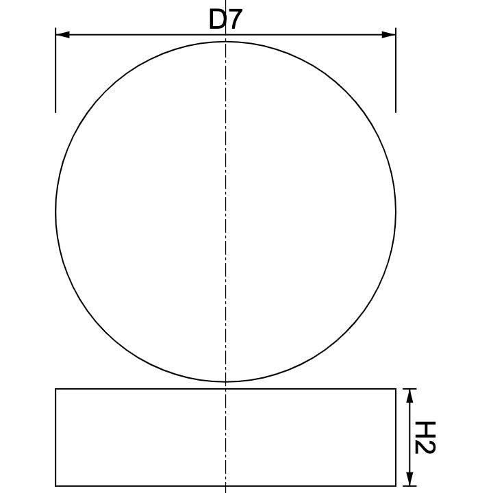 Neodymium Disc Magnet Φ7mm x 2mm