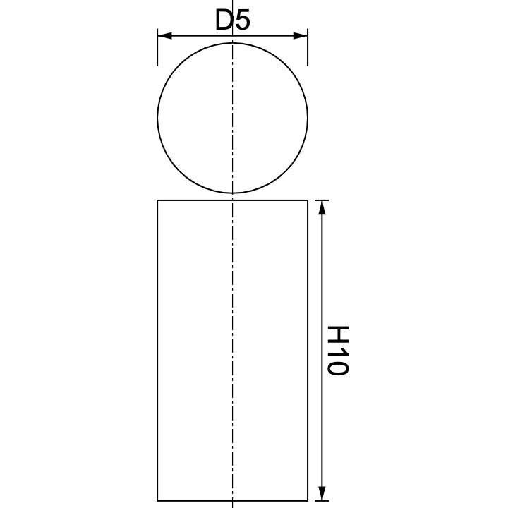 Neodymium Disc Magnet Φ5mm x 10mm