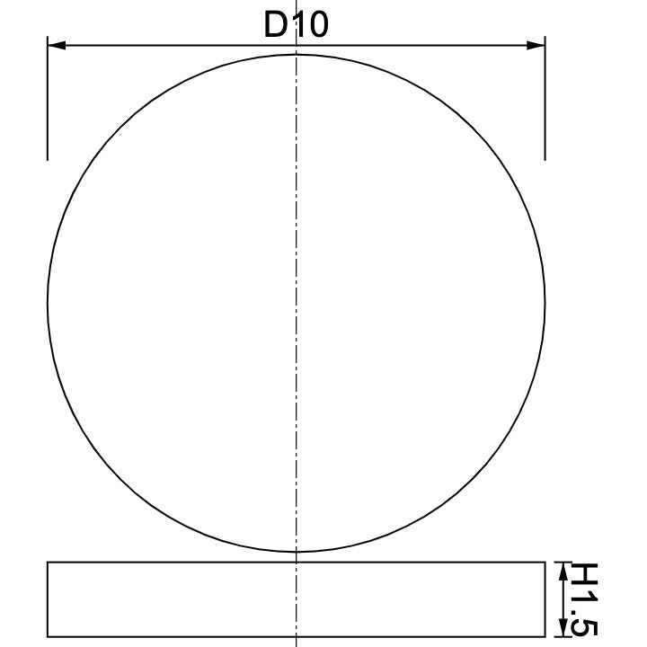 Neodymium Disc Magnet Φ10mm x 1.5mm