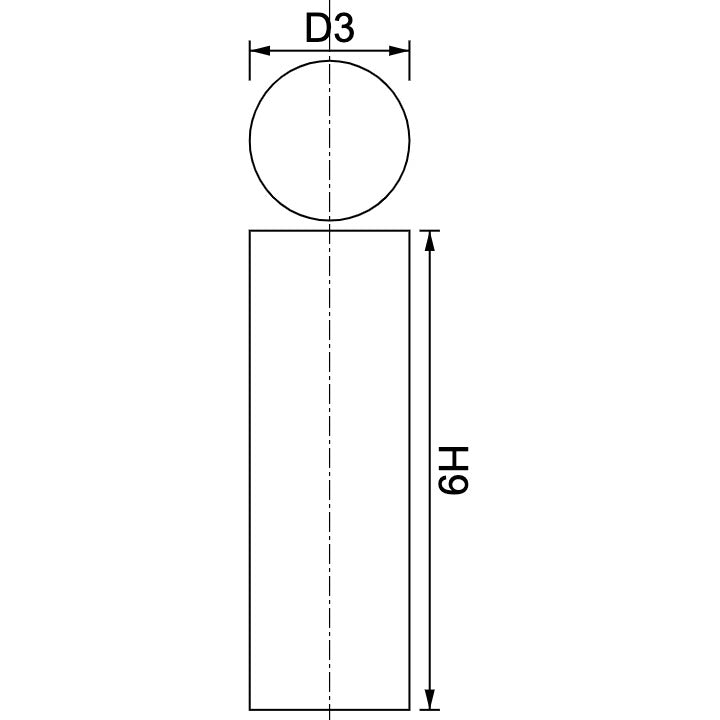 Neodymium Disc Magnet Φ3mm x 9mm