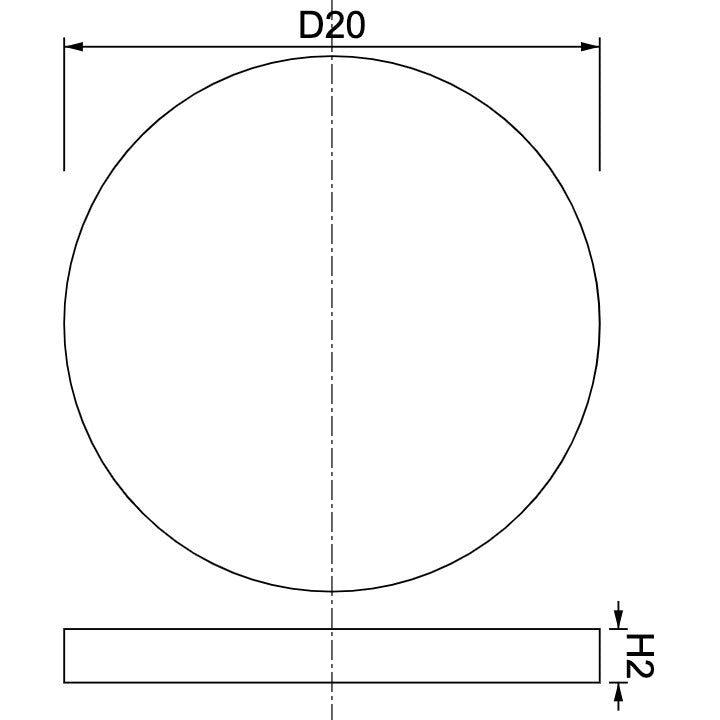 Neodymium Disc Magnet Φ20mm x 2mm