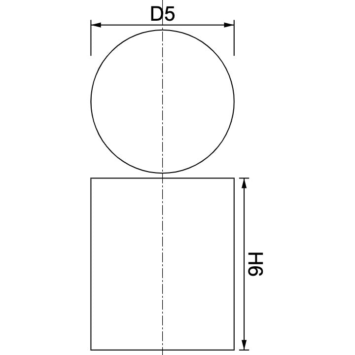 Neodymium Disc Magnet Φ5mm x 6mm