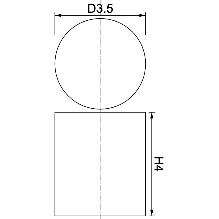 Neodymium Disc Magnet Φ3.5mm x 4mm