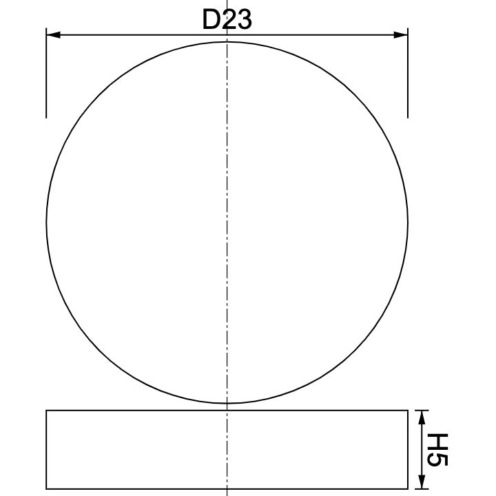 Neodymium Disc Magnet Φ23mm x 5mm