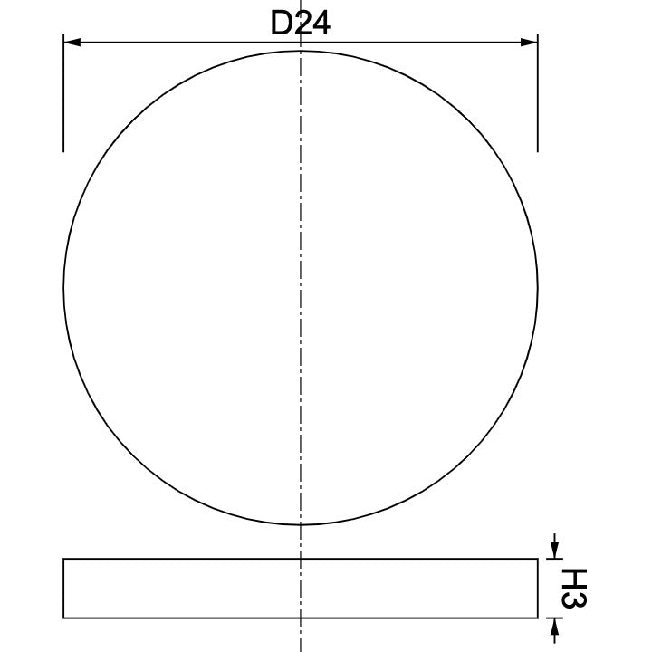 Neodymium Disc Magnet Φ24mm x 3mm