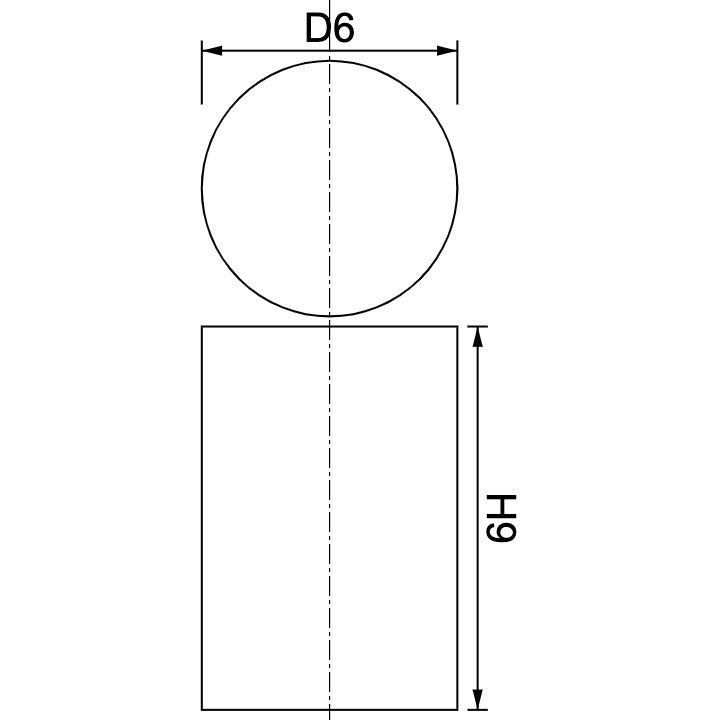 Neodymium Disc Magnet Φ6mm x 9mm