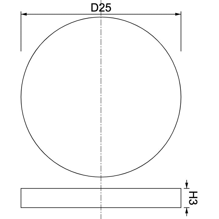 Neodymium Disc Magnet Φ25mm x 3mm