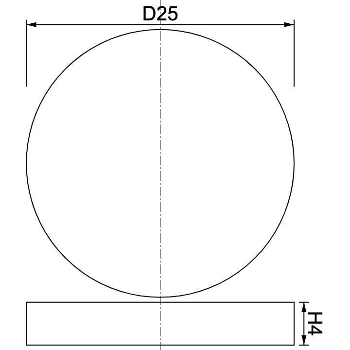 Neodymium Disc Magnet Φ25mm x 4mm