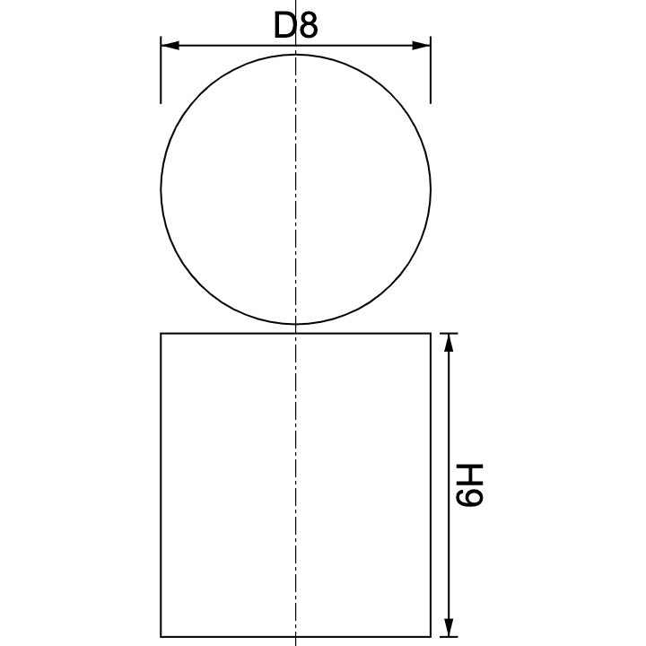 Neodymium Disc Magnet Φ8mm x 9mm