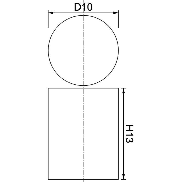 Neodymium Disc Magnet Φ10mm x 13mm