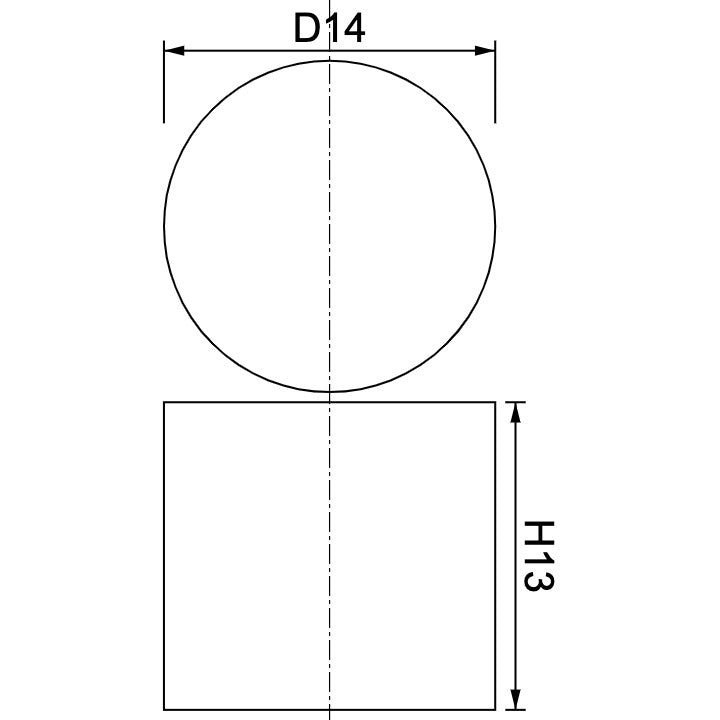 Neodymium Disc Magnet Φ14mm x 13mm