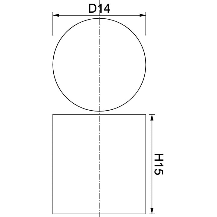 Neodymium Disc Magnet Φ14mm x 15mm