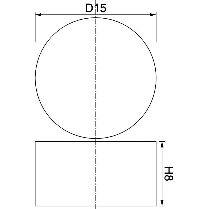 Neodymium Disc Magnet Φ15mm x 8mm