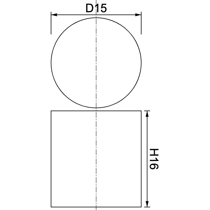 Neodymium Disc Magnet Φ15mm x 16mm