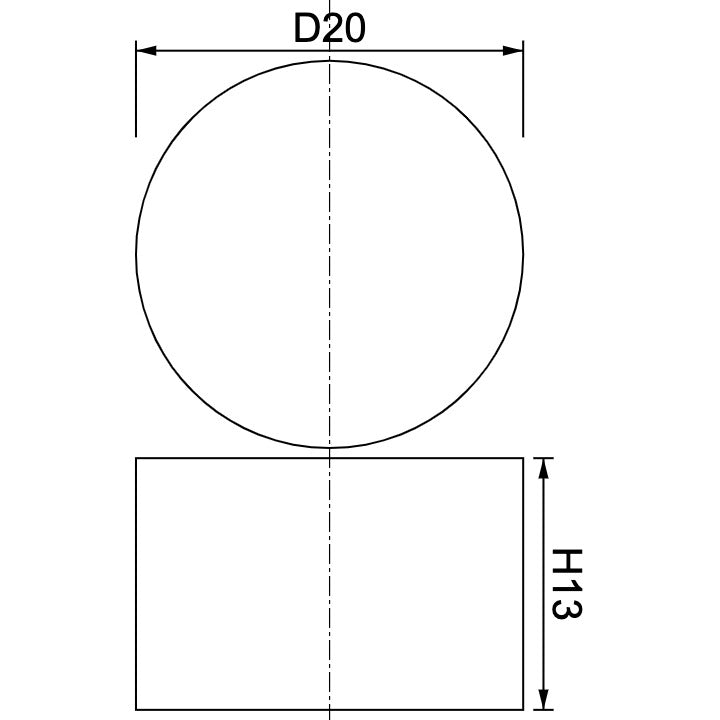 Neodymium Disc Magnet Φ20mm x 13mm