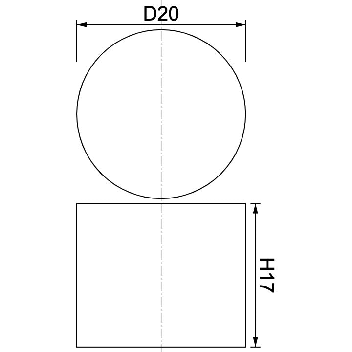 Neodymium Disc Magnet Φ20mm x 17mm