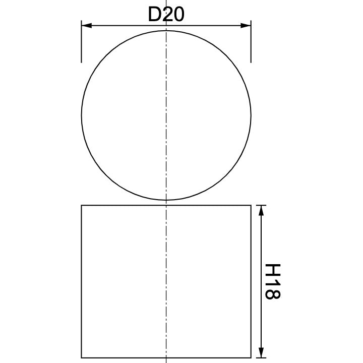 Neodymium Disc Magnet Φ20mm x 18mm