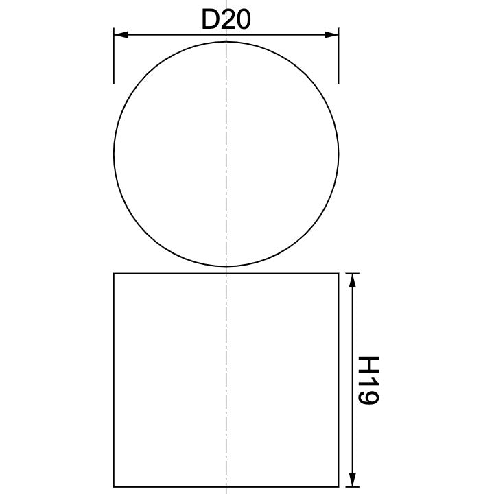 Neodymium Disc Magnet Φ20mm x 19mm