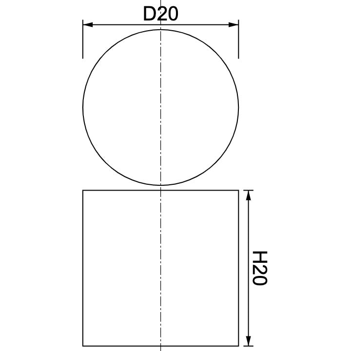 Neodymium Disc Magnet Φ20mm x 20mm