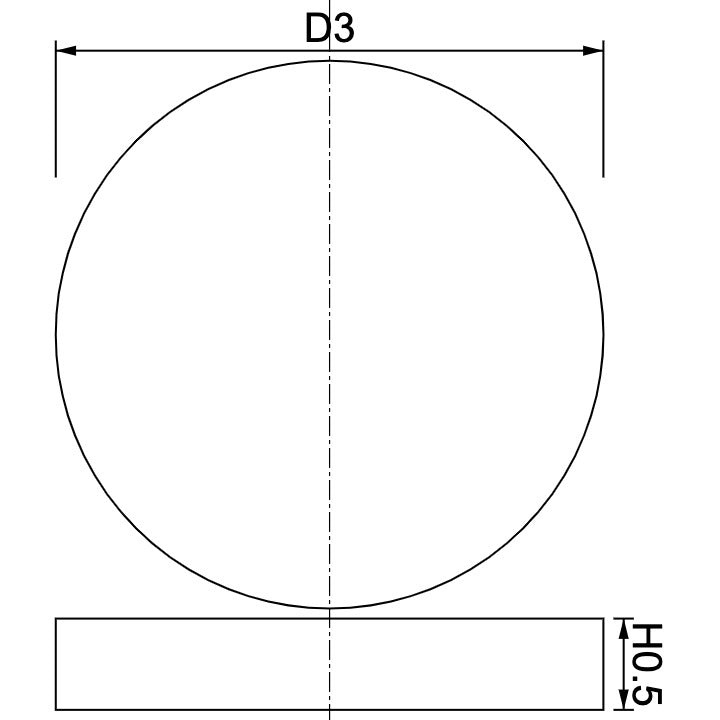 Neodymium Disc Magnet Φ3.0mm x 0.5mm