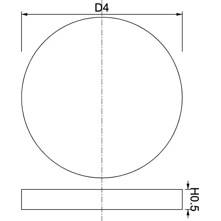 Neodymium Disc Magnet Φ4.0mm x 0.5mm