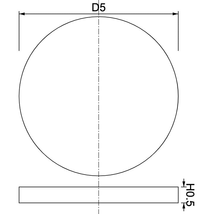 Neodymium Disc Magnet Φ5.0mm x 0.5mm