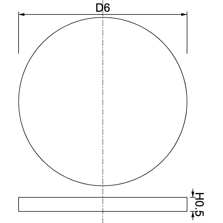 Neodymium Disc Magnet Φ6mm x 0.5mm