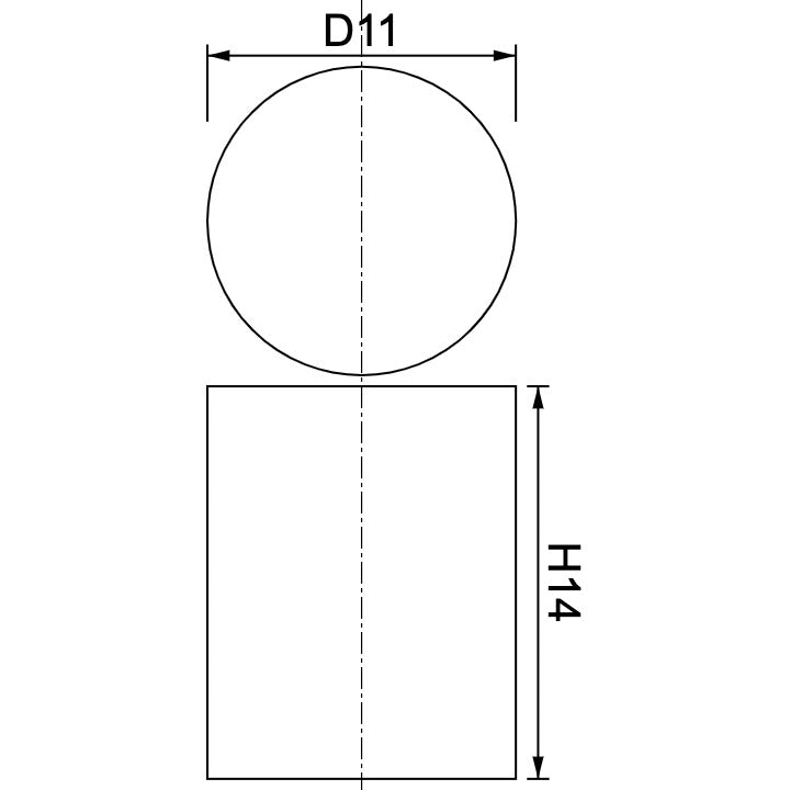 Neodymium Disc Magnet Φ11mm x14mm