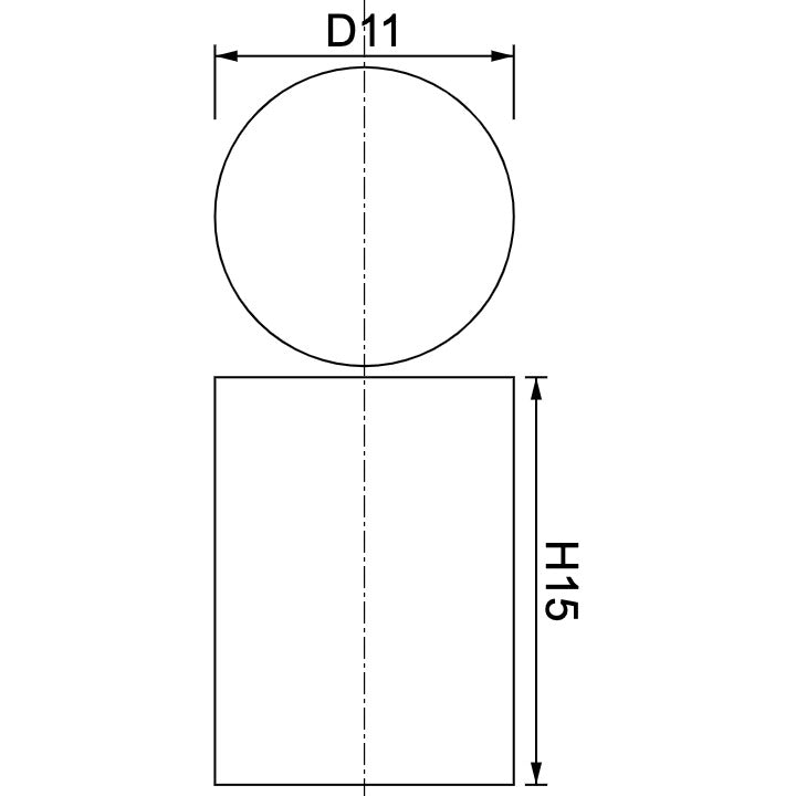 Neodymium Disc Magnet Φ11mm x 15mm